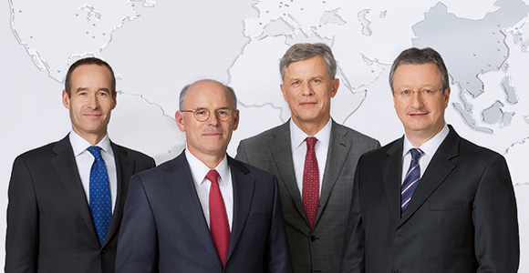 Executive Board: Dr. Tobias Ohler, Dr. Rudolf Staudigl, Dr. Joachim Rauhut and Auguste Willems (photo)