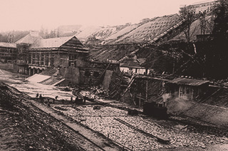 Aufbau des Alzkanals, 1918 (Foto)
