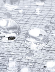 Silicones cause water to roll off in beads (photo)