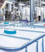 Filling facility for cosmetic-grade silicone emulsions (photo)