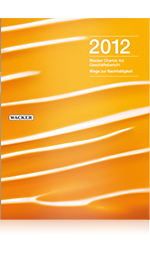 Cover of Wacker's Annual Report 2012