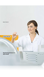Cover of Wacker's Sustainability Report 2007/2008