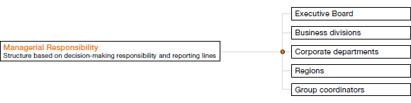 Group Structure in Terms of Managerial Responsibility (organogram)