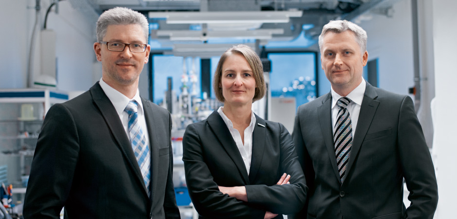 Helping Bosch: Dr. Thomas Frese ( left), Dr. Bianka Paul and Dr. Markus Jandke. (photo)