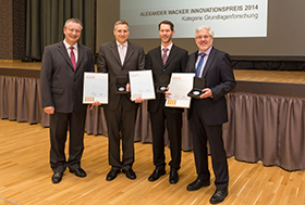 Winners of the 2014 Alexander Wacker Innovation Award (Foto)