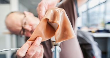 Silicone is being made into a prosthetic (Photo)